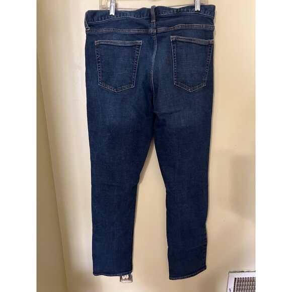 Old Navy Mens Slim Built-In Flex Jeans 36X34 Dark Wash Denim - Picture 8 of 11